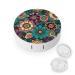 Contact Lens Case Bohemian Flower Portable Travel Contact Lens Box Contact Lens Storage Box