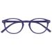 Opulize Zen Reading Glasses Cool Round Frame Spring Hinges Scratch Resistant Smooth Matt Purple Mens Womens R24-5 +1.00 +1.00 Magnification Smooth Matt Purple