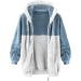 Hanxiulin Women's Fluffy Fleece Jacket - Plush Warm Casual Sweatcoat Windproof 4XL Blue - Buy Online on GoSupps.com