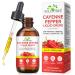 Cayenne Pepper Drops Supplement Liquid with Hawthorn Berry Vitamin D3 K2 Beet Root Powder Ceylon Cinnamon Turmeric Curcumin Gentle Formula Easily Absorbed 60ml