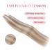 Sixstarhair Tape Extensions - 20Pcs 50cm Real Hair Invisible Tape Swedish Blond & Ashblond #20/60 Remy Hair Extensions - Buy Online on GoSupps.com