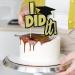 I did it Cake Topper Glitter Graduation Cake picks Congrats Grad Food Picks for 2023 High School/College/Senior Graduation Party Glitter Decorations - Buy Online on GoSupps.com