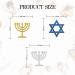 INNORU Hanukkah Cupcake Toppers Congratulations Party Decorations Engagement Baby Shower Hexagram Birthday Wedding Jewish Star of David Party Decorations Supplies Pack of 24 Glitter - Buy Online on GoSupps.com