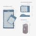Buy Bodhi Acupressure Set Vital - Acupressure Mat & Pillow for Self-Massage & Relaxation | Blue | International Shipping - Buy Online on GoSupps.com