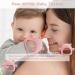 QANGCE Anti-Drop Baby Teething Toy | Food Grade Silicone Teether for Babies 0-6 Months | Chew Toy with Massage Granules | Pacifier for Teething Discomfort Relief (Dark Pink) - Buy Online on GoSupps.com