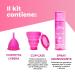 Lybera Menstrual Cup with Hygiene Set - Made in Italy | Soft & Safe Medical Silicone | Eco-Friendly | Size 2 Fuchsia - 1 Pack - Buy Online on GoSupps.com