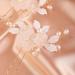 Deniferymakeup Flower Bridal Hair Pins Pearl Bride Wedding Hair Accessories Gold Leaf Hair Piece for Women and Girls - Buy Online on GoSupps.com