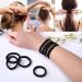 20-Piece Large Cotton Hair Bands for Thick Hair - No Metal Elastic Ties for Women & Girls, Black - Buy Online on GoSupps.com