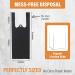 100 Black Opaque Feminine Disposal Tie Bags for Tampons, Pads & Liners - Sanitary & Discreet Trail Essentials (Black) - Buy Online on GoSupps.com