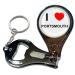 BadgeBeast.co.uk I Love Portsmouth - Key Ring Bottle Opener and Nail Clipper