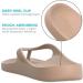 LightFeet Arch Support Flip Flops - Unisex Orthotic Footwear for Plantar Fasciitis | Designed by Australian Podiatrists | Eco-Friendly Comfort for Women & Men - Latte Color - Buy Online on GoSupps.com