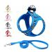 Suredoo dog harness Small dogs with a leash anti -train dishes reflective breathable breast tableware puppy crockery for small medium dogs (XS blue checked) blue checked XS