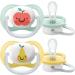 Philips Avent Ultra Air Pacifiers & Natural Soother Set - Jaw-Friendly BPA-Free 0-6 Months Sterilization Box Included | SCF080/17 & SCF042/27 - Buy Online on GoSupps.com