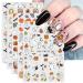 JMEOWIO 9 Sheets Halloween Nail Art Stickers Decals Self-Adhesive Cute Cat Ghost Nail Supplies Nail Art Design Decoration Accessories