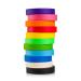 Craftzilla Colored Masking Tape  11 Extra Large Rolls  1,815 Feet x 1 Inch of Colorful Craft Tape  Vibrant Rainbow Color Teacher Tape  Great for Art, Lab, Labeling & Classroom Decorations