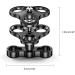 Seafrogs 1'' Aluminum Ball Clamp Mount - Black Underwater Diving Light Holder (2PCS) - Buy Online on GoSupps.com