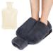 Yajexun foot warmer foot bag for hot water bottle hot water bottle 2 liters cozy foot warmers for men and women thickened plush foot warmer removable gray 2000ml