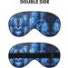 Blue Pineapple Print Unisex Sleep Mask - Double-Sided Eye Mask for Sound Sleep & Skin Care - Buy Online on GoSupps.com