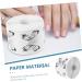 Housoutil 1roll Nail Paper Holder Acrylic Tip Extension Form Nail Extension Paper Sticker Nail Gel Acrylic Nail Paper Forms Nail Art Sticker Stickers Hardened Self-adhesive Tool French White White 10x7cm - Buy Online on GoSupps.com