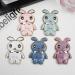 Shop Tivenfezk Nadoli for Samsung Galaxy S22 - Glitter Rabbit Stand Soft Silicone Case | Stylish Transparent Protective Cover - Buy Online on GoSupps.com
