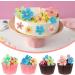 35 Pcs Edible Flowers Cake Decorations Wafer Paper Flower Cupcake Toppers for Decorating Edible Flower Cake Topper Colorful Rice Paper Cake Food Decoration for Wedding Birthday Baby Shower Party - Buy Online on GoSupps.com