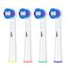 Schallcare Replacement Brush Heads for Braun Oral b, Compatible with Cross Action Pro1000/9600/5000/3000/1500/Genius and Smart Electric Toothbrush (4pcs) C20-4-white