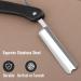 Single Edge Cut Throat Razor Kit | Stainless Steel Shaving Blades for Men | Barber Quality Straight Razor Set | Ideal for Home & Salon Use | Great Gift for Men - Blackt160 - Buy Online on GoSupps.com