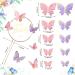 Gold 3D Butterfly Cupcake Toppers - 81-Piece Happy Birthday Cake Decorations - Buy Online on GoSupps.com