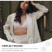 Glitter Rhinestone Nipple Covers Stickers - Reusable Sequins Pasties for Women - White - Buy Online on GoSupps.com