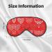 Love Print Unisex Sleep Eye Mask - Soft Comfort Eye Shade for Travel Yoga & Shift Work - Buy Online on GoSupps.com