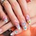 400PCS Multicolor Hollow Heart Nail Charms - 3D Nail Art Pearls for DIY Nail Accessories - Buy Online on GoSupps.com