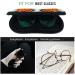 Stylish Portable Glasses Case | Yellow Flowers & Orange Fruits Design | Colorful Basketball Sketch - Perfect for Travel - Buy Online on GoSupps.com
