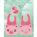 Lictin 8-Piece Baby Bib Set | Washable Triangular Drool Bibs for 6-36 Months | Unisex Baby Feeding Accessories - Buy Online on GoSupps.com