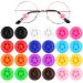 12 pairs of glasses bracket Silicone anti -slip glasses brick covering colorful star glasses holder soft anti -slip glasses holders for children adult myopic grooves sunglasses reading glasses