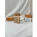 Soanna Set of 2 Coffee & Turmeric Soap 100% natural ingrediants organic. Beige