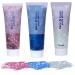 Body Glitter Face Glitter 3PCS 50ml Chunky Sequins Body Glitter Gel Safe Glitter Face Paint DIY Festival Glitter for Face Body Eye Hair Nail Festival Party