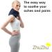 Zhu-Zhu Soothing Neck & Joint Wrap - Microwavable Unscented Wheat Bag Navy Fleece - Microwave Heat Pad Hot Pack - Heat Therapy Pain Relief - Buy Online on GoSupps.com