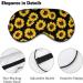 Sunflower Sleep Mask for Women | Adjustable Eye Shades Cover with Elastic Strap Comfortable & Stylish - Buy Online on GoSupps.com