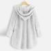 Hanxiulin Oversized Winter Coat for Women - Plush Hoodie Jacket Long Warm Outdoor Premium Jacket in White - Buy Online on GoSupps.com