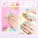 Gellen 16 Colors Gel Nail Polish Kit with Top & Base Coats - Trendy Rainbow Pastel Home Gel Manicure Set - Buy Online on GoSupps.com