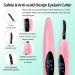EYECURL Heated Eyelash Curler - Portable 24 Hours Long Lasting Electric Curler - Intelligent Power 0ff - Quick Natural Curlers with Comb for Makeup (Pink) - Buy Online on GoSupps.com