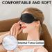 2Pack Silk Sleep Mask Eye Mask for Full Night's Sleep and Travel - Black - Buy Online on GoSupps.com
