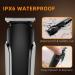 Vexloria Beard Trimmer Men Hair Clippers Men All-in-One Men's Grooming Kit with Nose and Ear Trimmer Detail Trimmer IPX6 Waterproof Professional Cordless Hair Clipper with 4 Limit Combs Black and White - Buy Online on GoSupps.com
