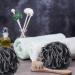 Tbestmax 75g XL Black Loofah Sponge Set for Exfoliating & Soft Shower Puff - 4 Pack - Buy Online on GoSupps.com