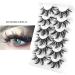 FAIRYGATE False Eyelashes Dramatic Lashes Faux Mink Fluffy Eyelash Wispy Strip Lash that Look Like Extensions Thick Volume Lashes 6 Pairs B5505 FGJSTB5505 - Buy Online on GoSupps.com