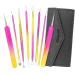 Glamne Blackhead Remover Pimple Popper Kit Acne Comedone Extractor Blemish Extraction Popping Tools (Rosy Yellow)