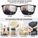 OCCI CHIARI Large Reading Glasses 1.0 Men's Rectangle Readers with Spring Hinge - Matte Black | 1.0 Magnification - Buy Online on GoSupps.com