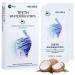 Teeth Whitening Strips  14PC Coconut Whitening Strips for Teeth Sensitive Non-Toxic | Safe for Teeth Enamel  Professional Hydrogen Peroxide Teeth Whitener Remove Coffee Wine Tobacco Other Stains