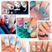 TailaiMei Summer Beach Nail Stickers - 1500+ Self-Adhesive Shark & Turtle Design Decals (12 Sheets) - Buy Online on GoSupps.com