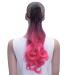 IMISSU Long Curly Ombre Pink Claw Ponytail Hair Extensions | Clip-in Hairpiece for Stunning Styles - Buy Online on GoSupps.com